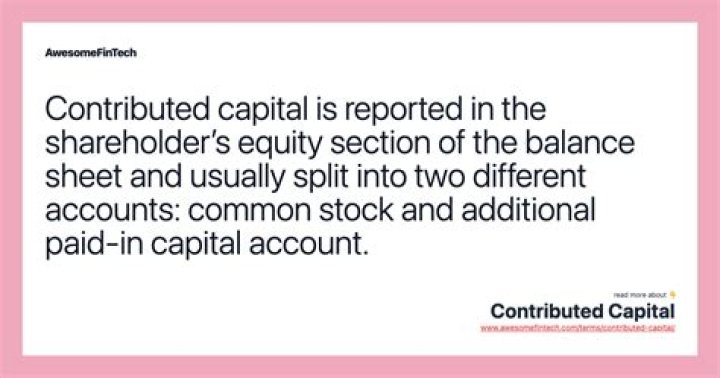 Can contributed capital be negative?