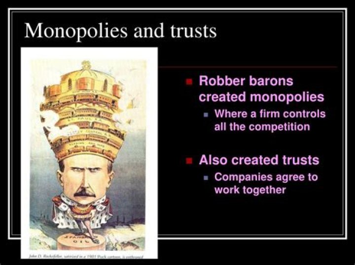 Did trusts created monopolies?