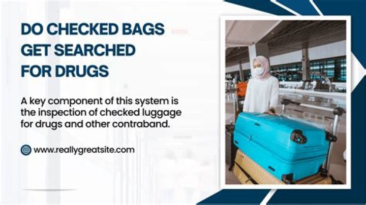 Do checked bags get searched for drugs?