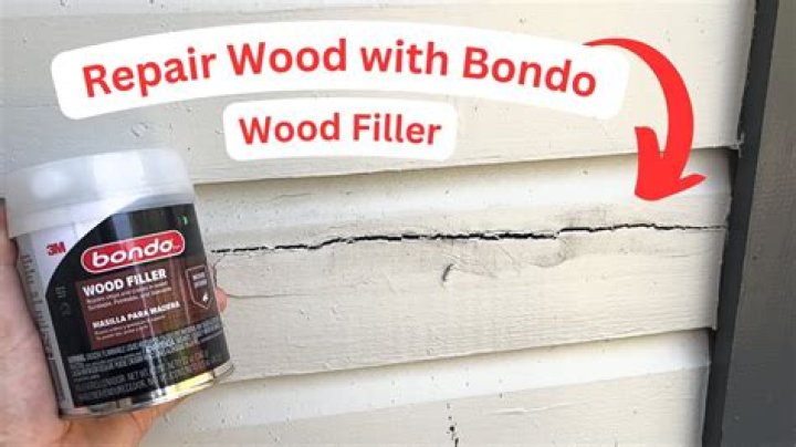 Does bondo stick to wood?