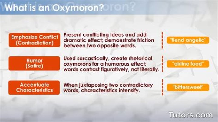 Does bright smoke mean oxymoron?