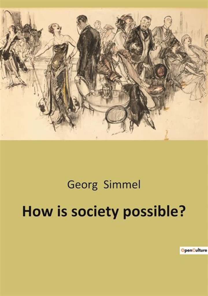 How is society possible simmel?