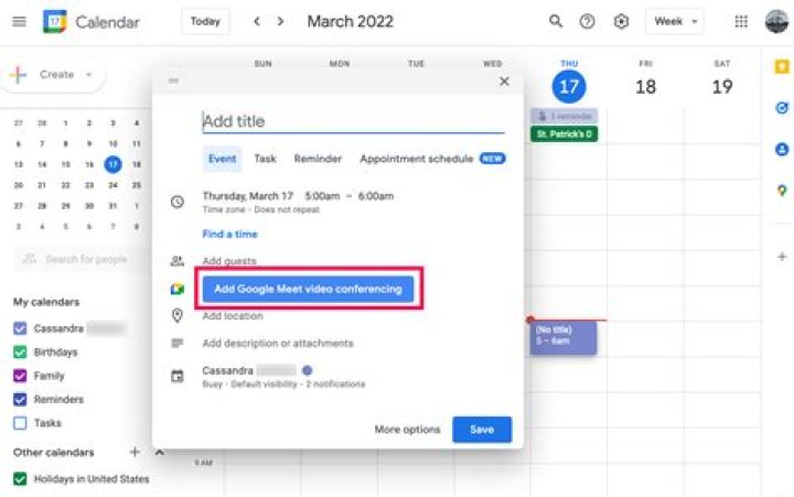 How schedule meeting in google meet?