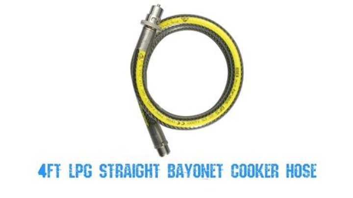 How to connect a bayonet hose to a gas cooker?