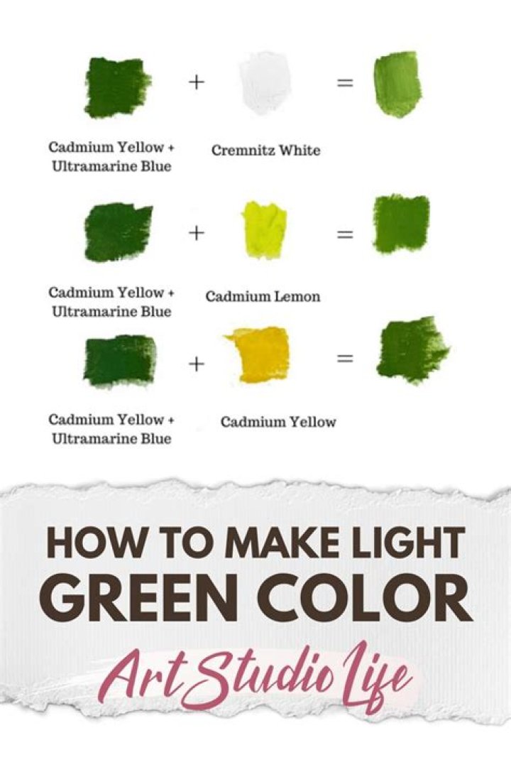 How to make pale green?