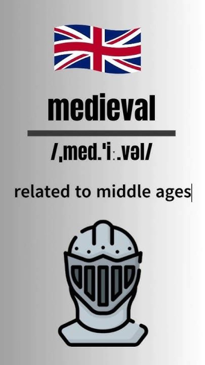 How to pronounce medieval in english?