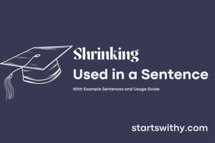 How to use shrinking in a sentence?