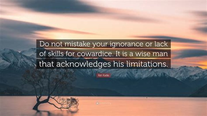 Is cowardice a kind of ignorance?