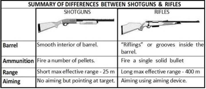 Is rifle a shotgun?