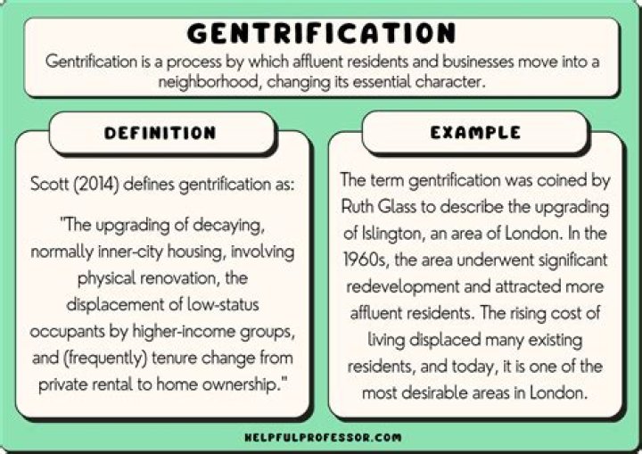 Is the opposite of gentrification?
