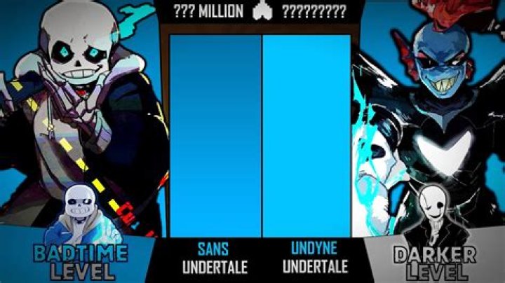 Is undyne the undying harder than sans?
