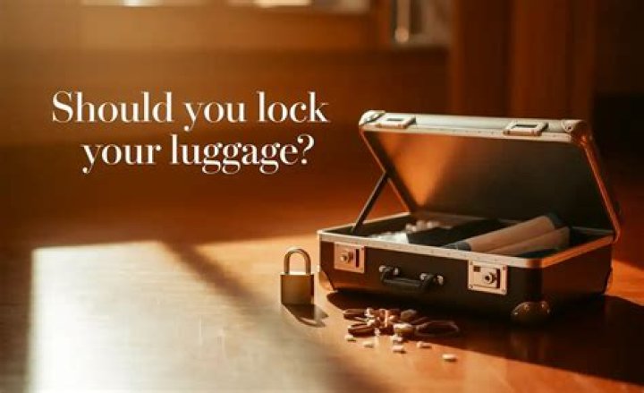 Should you lock your luggage?