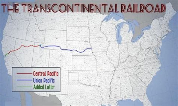 Was the transcontinental railroad the first railroad?