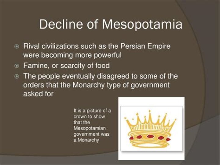What caused the decline of mesopotamia?