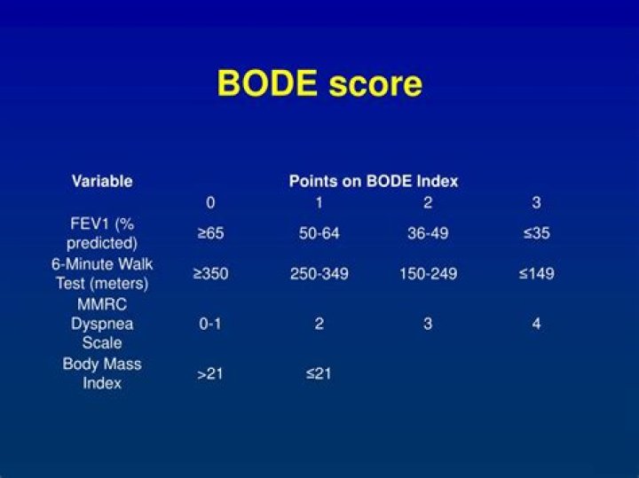 What is a bode score?