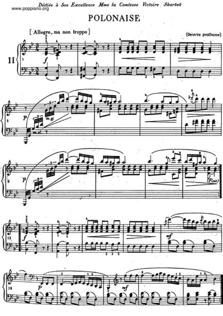 What is a polonaise in music?