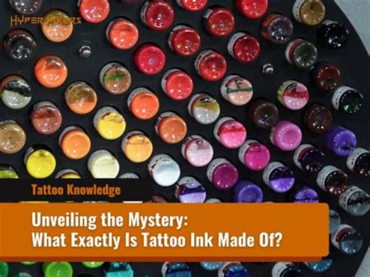 What is colored ink made of?