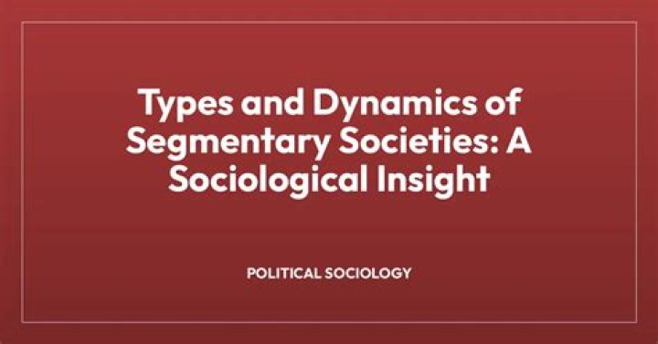 What is segmentary society?