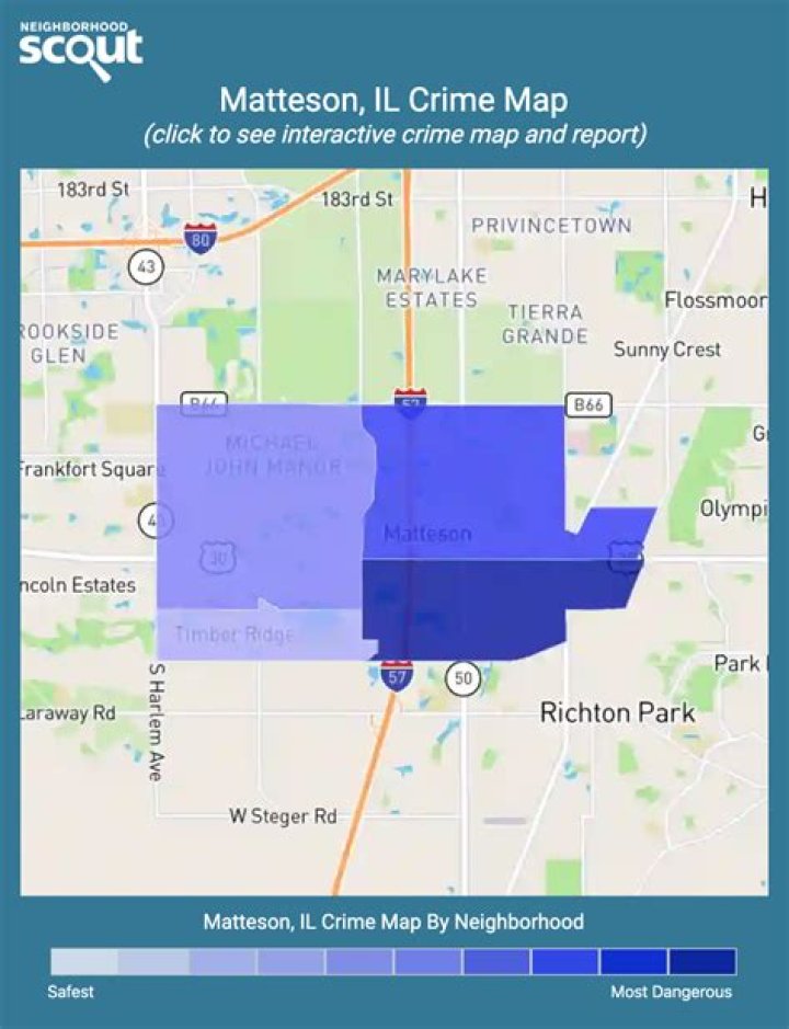 What is the crime rate in matteson illinois?