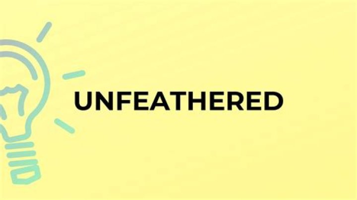 What is the meaning of the word unfeathered?