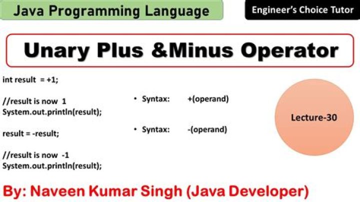 What is unary plus?
