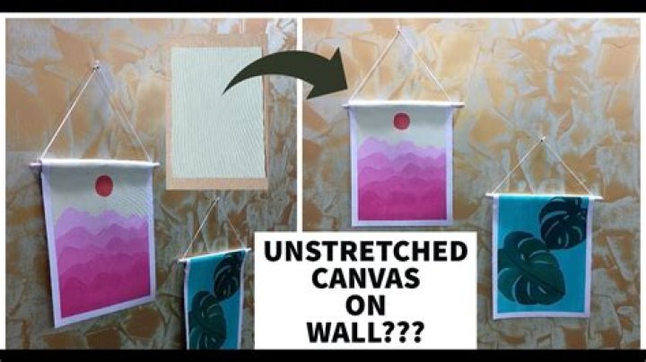 What is unstretched canvas?
