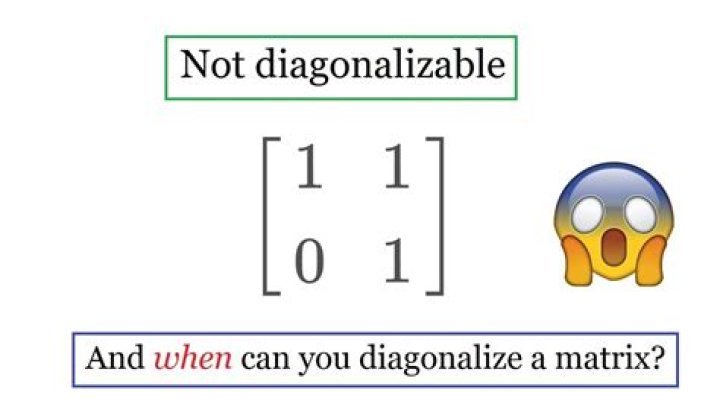 When is it possible to diagonalize a matrix?