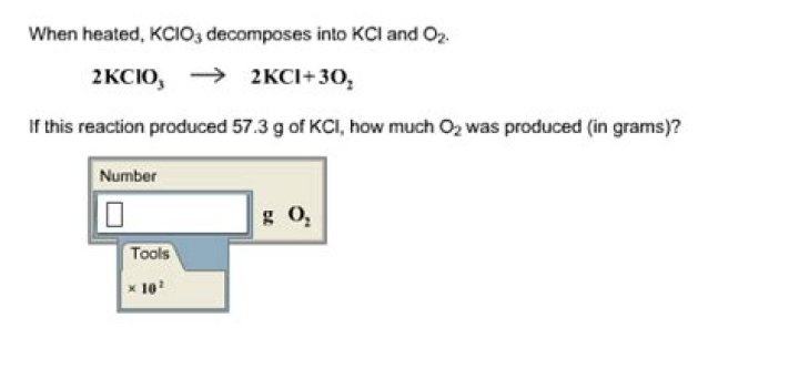 When kclo3 is heated it decomposes into?