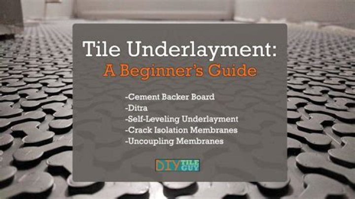 When to use underlayment for tile?