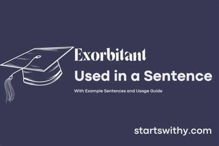 When we use exorbitant?