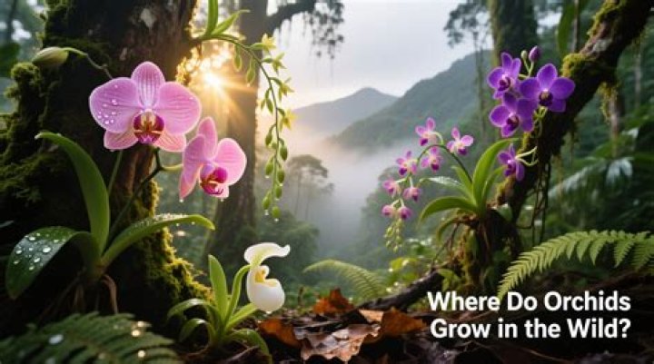 Where do orchids grow?