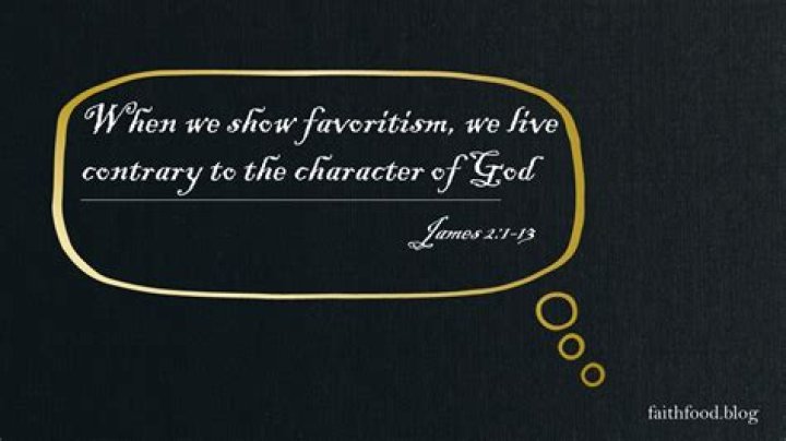 Where is favoritism in the bible?