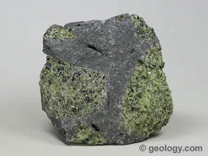 Where is olivine rock found?