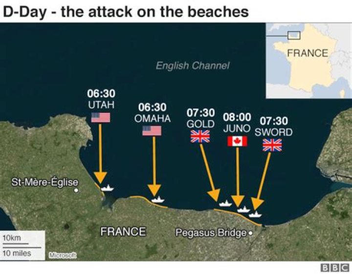 Which beaches were the d day landings?