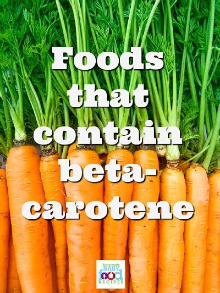 Which foods contain carotene?