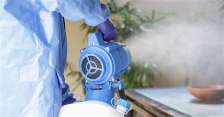 Which sanitizer is used in fogging machine?