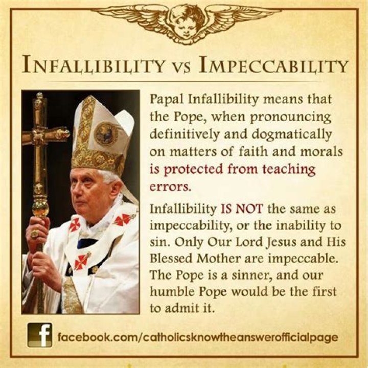 Who declared papal infallibility?