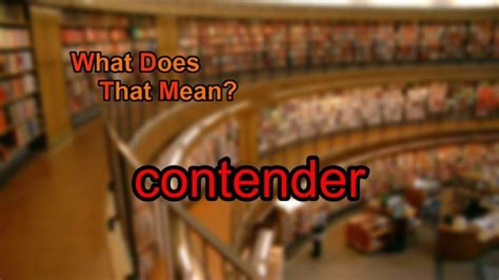 Why does contender mean?
