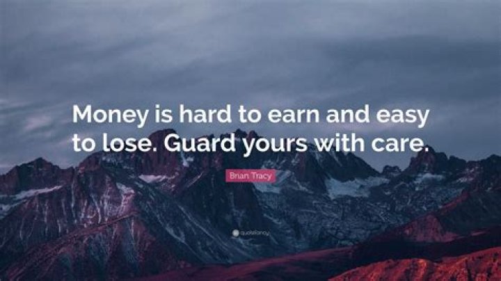 Why money is hard to earn?