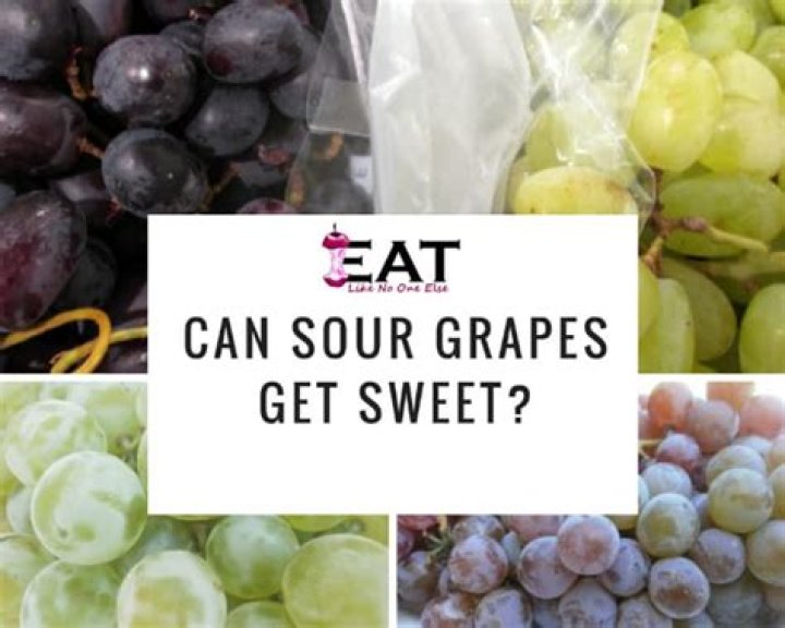 Will sour grapes get sweeter?